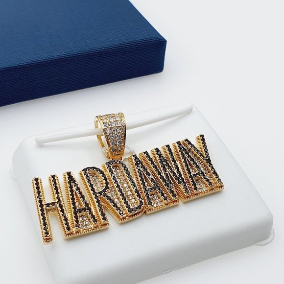 - "14K Gold Plated Cubic Zircon Pendant, EVBRS546 - Picture 8 of 10